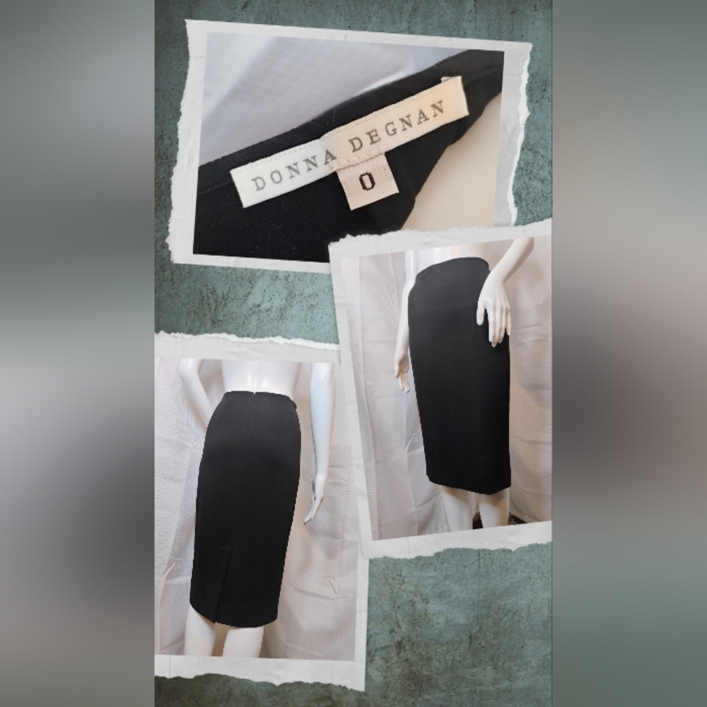 Donna Degnan Black Pencil Skirt